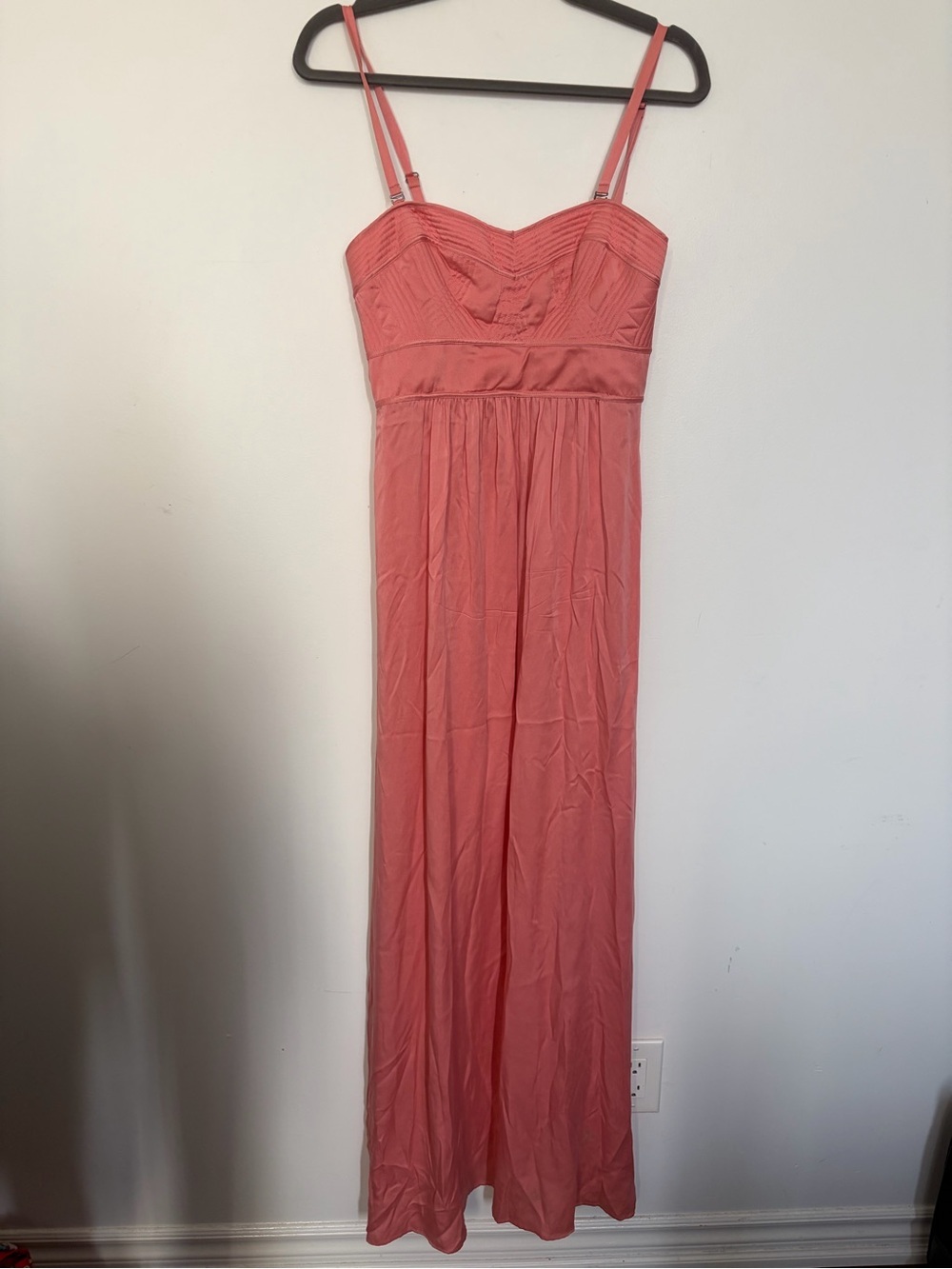 Twelfth Street By Cynthia Vincent 100% Silk Maxi Pink Dress - 10